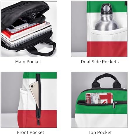 Italian flag print hiking backpack — photo 5
