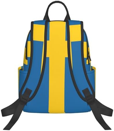 Swedish flag print hiking backpack — photo 3