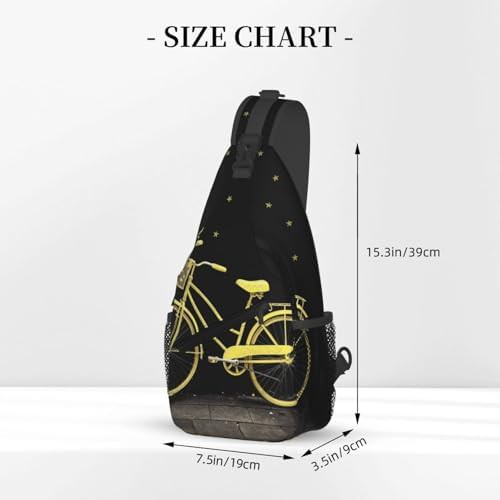 Yellow bike cross chest sling bag — photo 3