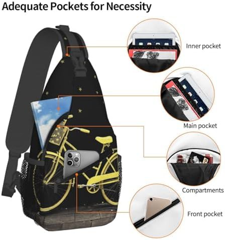 Yellow bike cross chest sling bag — photo 4