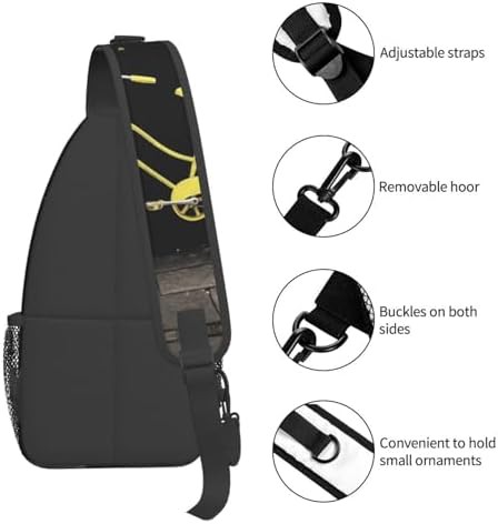 Yellow bike cross chest sling bag — photo 5