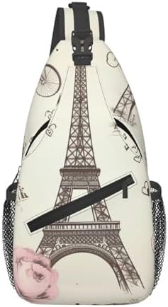 Eiffel tower bicycle sling backpack