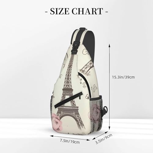 Eiffel tower bicycle sling backpack — photo 3
