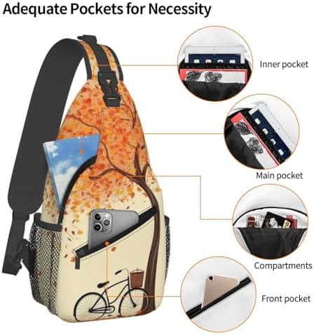 Autumn tree and bicycle sling pack — photo 4