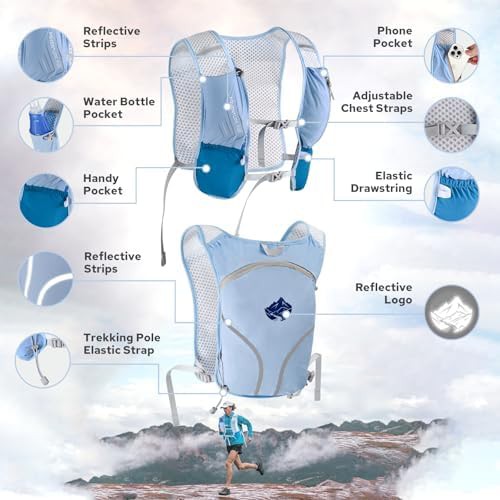 Adjustable waterproof running vest 500ml — photo 5