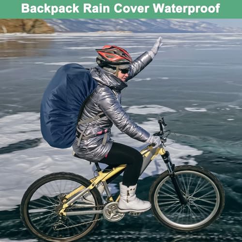 Old blue 30l hiking rucksack cover — photo 5