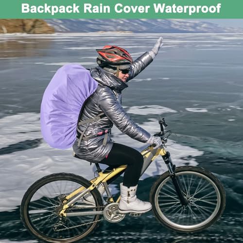 Purple 15l waterproof cover with pouch — photo 5