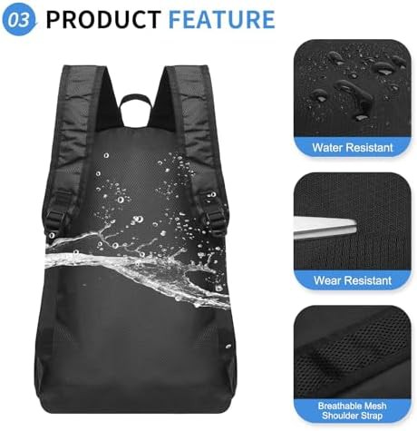 Black small hiking backpack 20L — photo 4