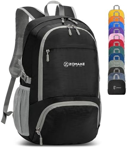 Purple 30l foldable travel daypack