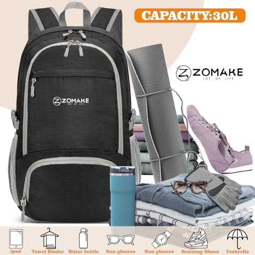 Purple 30l foldable travel daypack — photo 3