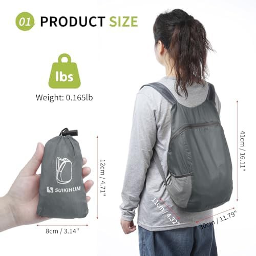 Ultralight foldable hiking daypack 20L — photo 3