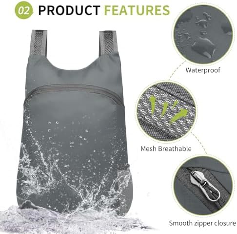 Ultralight foldable hiking daypack 20L — photo 4