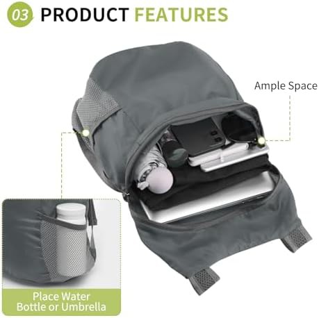 Ultralight foldable hiking daypack 20L — photo 5