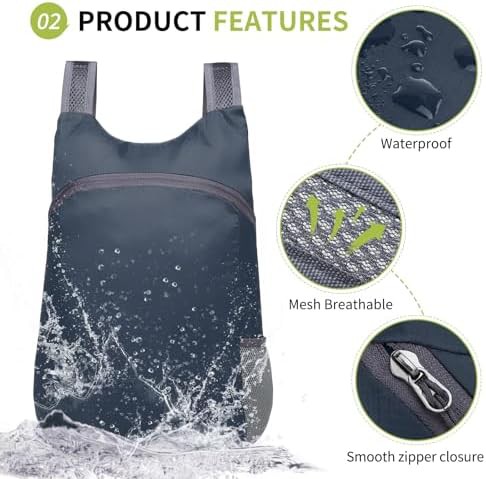 Foldable travel hiking daypack 20L — photo 4