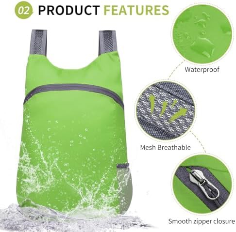 Lightweight foldable hiking daypack 20L — photo 4