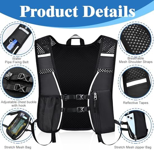 Black Hydration Backpack with 2L Water Bladder — photo 3