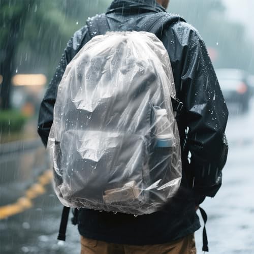 Clear waterproof 10 pcs rain cover — photo 5