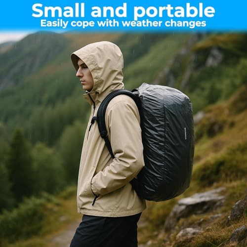 Disposable waterproof 30l 40l rain cover — photo 5