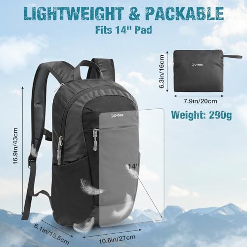 Mens 18l foldable hiking backpack — photo 4