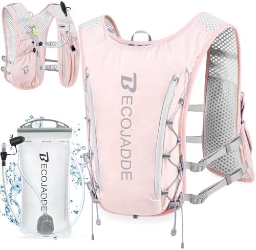Purple 5L running vest with water bladder