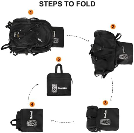 Large 45L Foldable Hiking Daypack with Rain Cover — photo 5