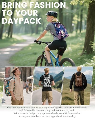 Patterned Kixhusa pocket sized daypack — photo 5
