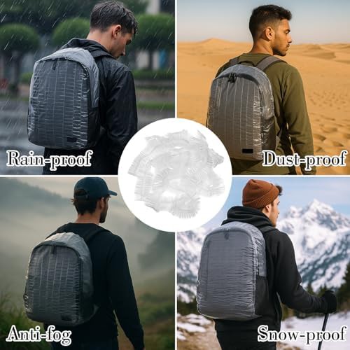 Disposable Waterproof Backpack Rain Covers 10 Pack — photo 4