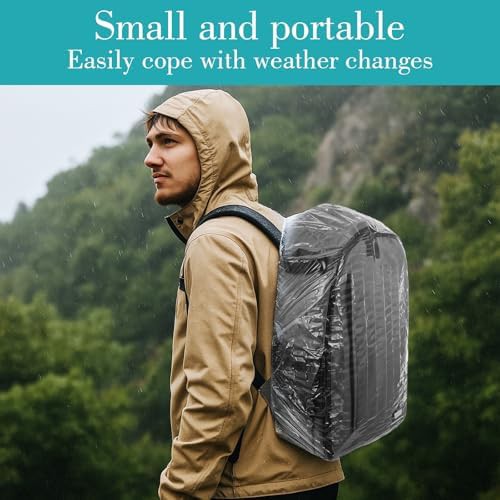 Disposable Waterproof Backpack Rain Covers 10 Pack — photo 5