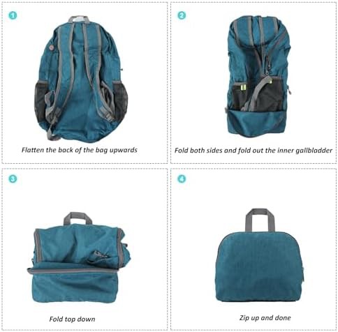 Teal blue 25L ultralight packable hiking daypack — photo 3