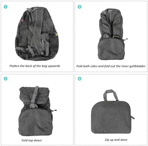 Gray 25L compact foldable gym and hiking bag — photo 3