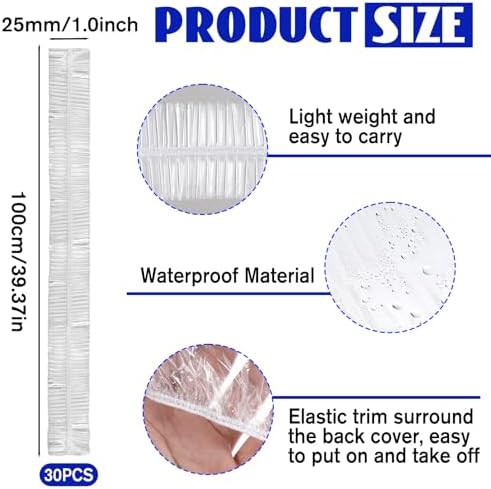 Disposable Waterproof Backpack Rain Covers Thirty Pack — photo 3