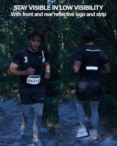 Pink reflective running hydration vest medium — photo 4