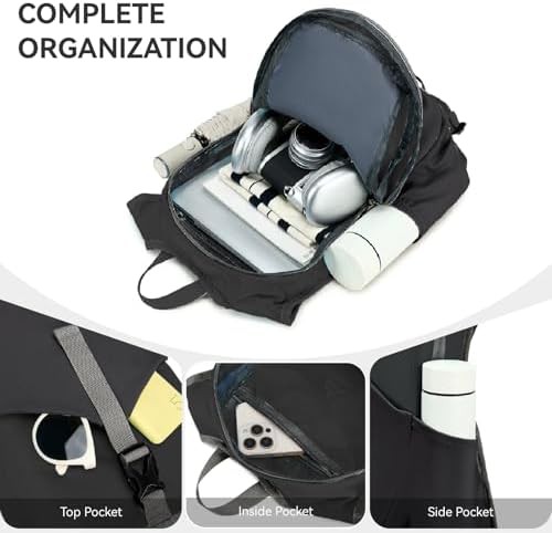 Black pouch 15l hiking backpack — photo 3