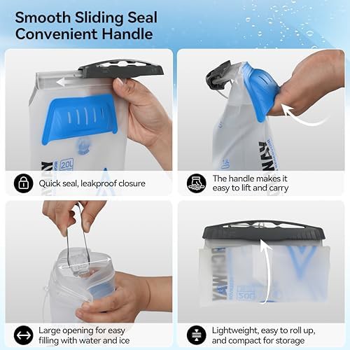 White ultralight hydration bladder 2l — photo 3