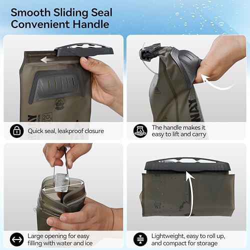 Grey lightweight hydration bladder 3l — photo 3