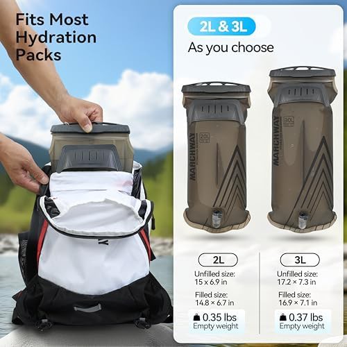 Grey lightweight hydration bladder 3l — photo 5