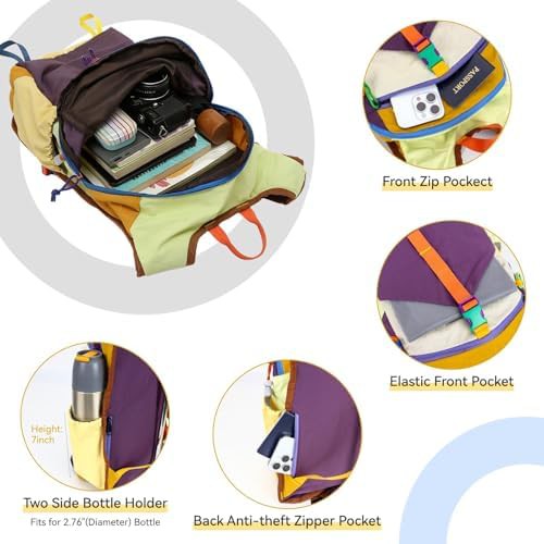 Colorful packable 15l hiking backpack — photo 4