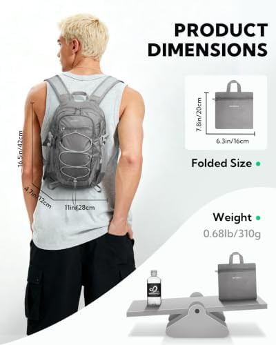 Mini foldable travel daypack 15L — photo 5