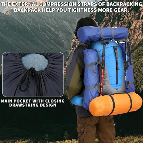 60l waterproof hiking backpack rain cover — photo 3