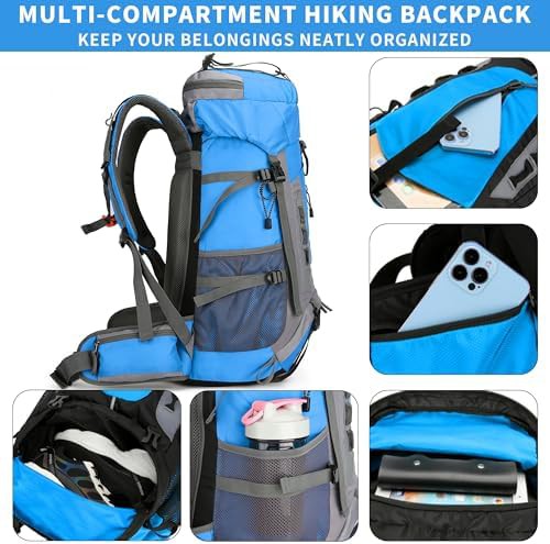 60l waterproof hiking backpack rain cover — photo 5