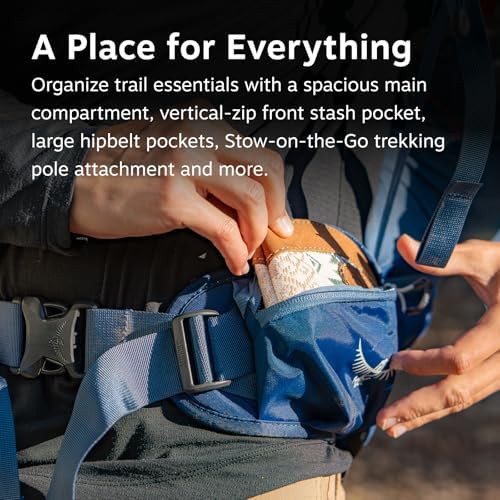 Stratos 24l mens hiking backpack blue — photo 3