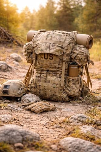 Camo MOLLE large capacity tactical rucksack — photo 4