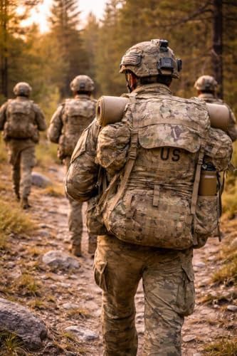 Camo MOLLE large capacity tactical rucksack — photo 5