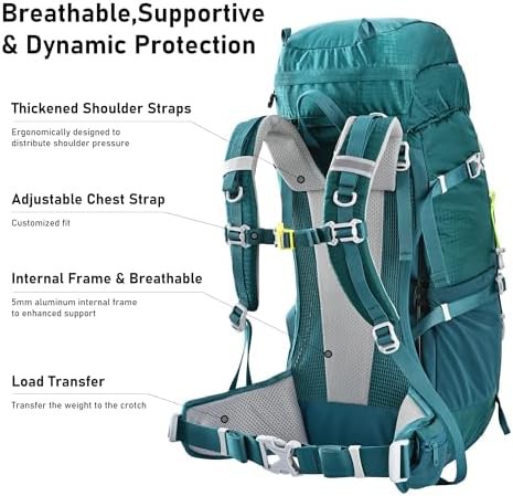 Medium internal frame hiking pack — photo 3