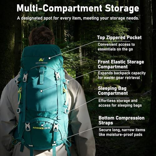 Medium internal frame hiking pack — photo 4