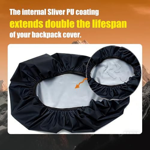 Ultralight compact waterproof backpack rain cover — photo 4