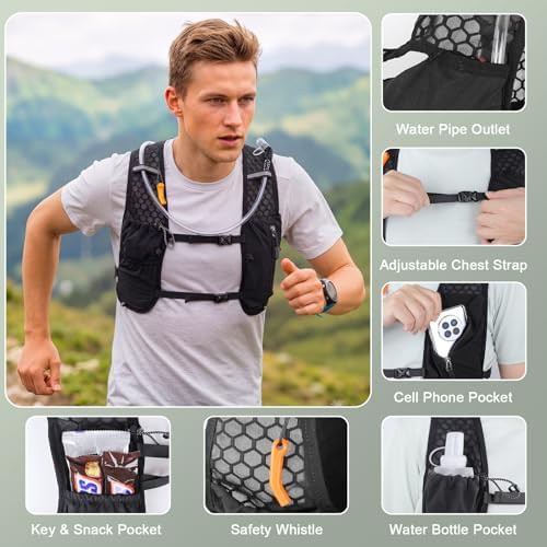 Running Vest Hydration Backpack with 2L Bladder — photo 3